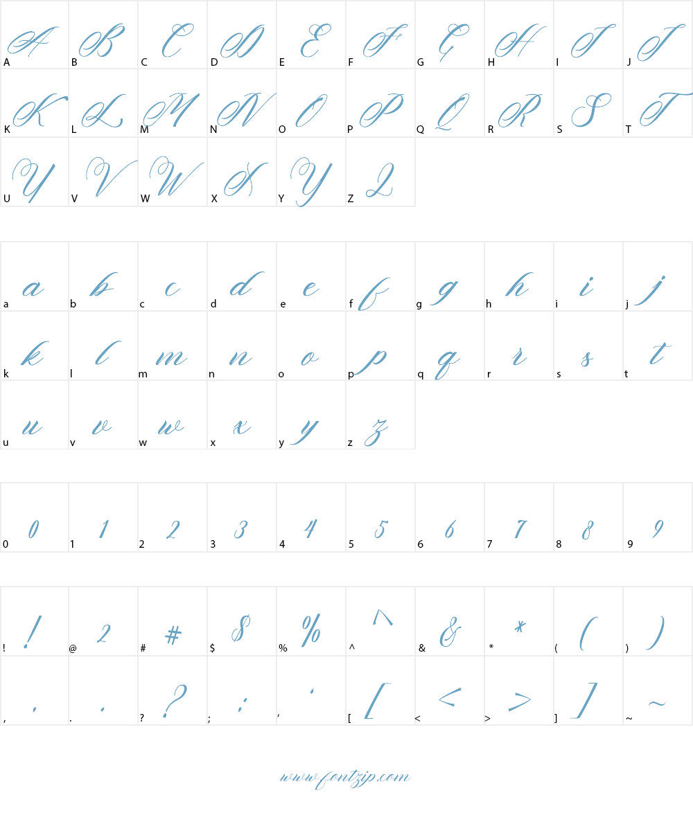 VracterWork Font Character